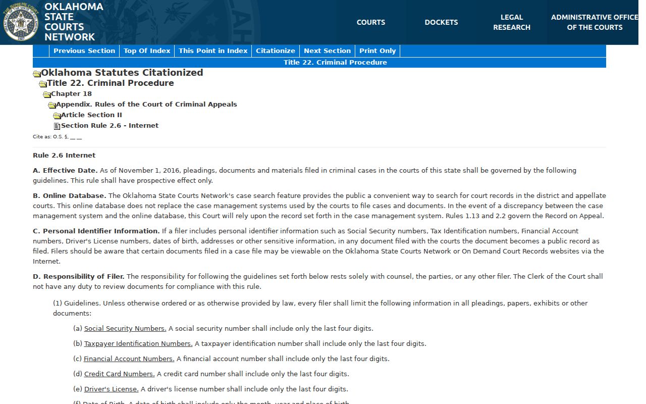 Mayes County warrant search public access rule for warrant records
