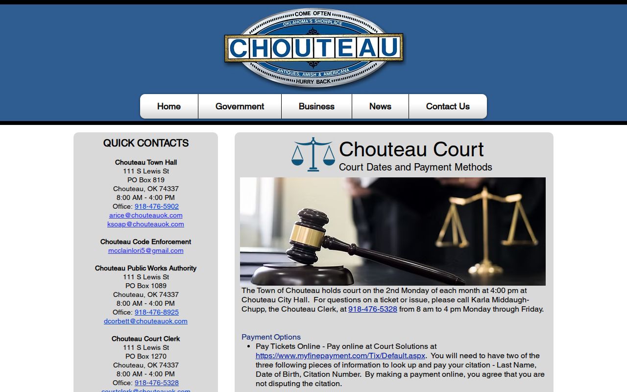 Mayes County bench warrant lookup monthly municipal court schedule