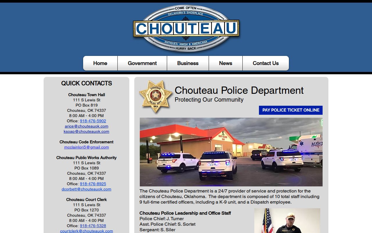 Mayes County traffic warrants municipal police office route
